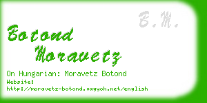 botond moravetz business card